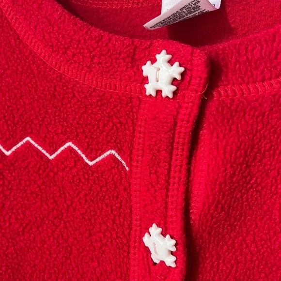 Premier International Fleece Holiday Button Down Cardigan - Picture 5 of 5